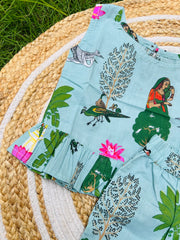 Nature Bloom - Frill top & Shorts Set 2 - 3yrs